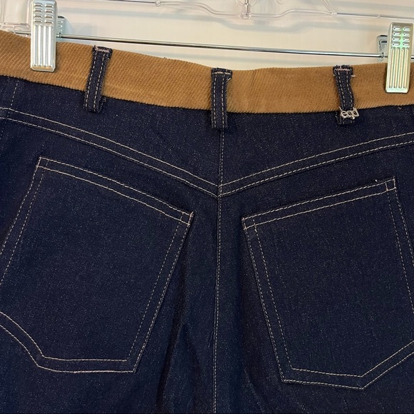 NWOT Unique Denim Trench Coat and Pants Set Sz Sm Y2K Western Riding Style - Picture 11 of 12